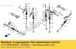 honda 14120MEG000 albero a camme comp., rr. - Il fondo