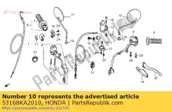 Tutaj możesz zamówić obudowa, pod przepustnic? Od Honda , z numerem części 53168KA2010: