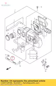 suzuki 1369718H00 slang, isc klep - Onderkant