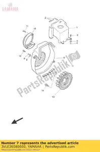 yamaha 3VLE26580000 serranda, protezione dell'aria 1 - Il fondo