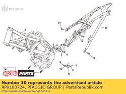 Aprilia AP9100724, Espaçador, OEM: Aprilia AP9100724