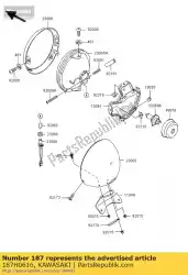 Here you can order the bolt-upset-wsp from Kawasaki, with part number 187H0616: