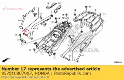 Here you can order the bolt, flange, 8x70 from Honda, with part number 957010807007: