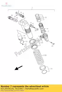 Suzuki 6212035G30 rod,piston - Bottom side