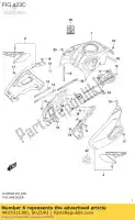 4427031J00, Suzuki, couvercle, réservoir de carburant avant droit suzuki dl1000a dl1000xa 1000 , Nouveau