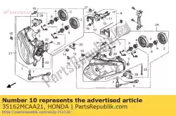plaat, bank hoeksensor van Honda, met onderdeel nummer 35162MCAA21, bestel je hier online: