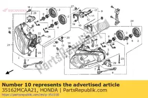 Honda 35162MCAA21 plaat, bank hoeksensor - Onderkant