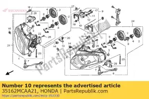 Honda 35162MCAA21 placa, sensor de ângulo de inclinação - Lado inferior