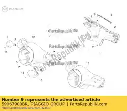 Qui puoi ordinare coperchio della pompa rh da Piaggio Group , con numero parte 59967900BR: