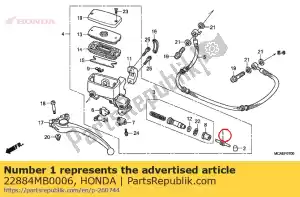 Honda 22884MB0006 staaf, duw - Onderkant
