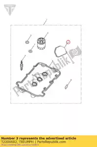 triumph T2206602 filtr powietrza - Dół