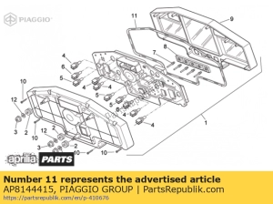 aprilia AP8144415 pakking - Onderkant