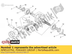 Here you can order the crankshaft cpl. From Piaggio Group, with part number AP8510792: