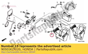 honda 90501KZ4J20 colar um - Lado inferior