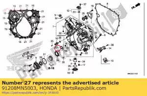 honda 91208MN5003 oliekeerring, 27x34x5 - Onderkant