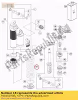 91010078S, KTM, mola (59) 170-185 d 14 05 ktm  super duke 990 1290 2005 2006 2007 2008 2009 2010 2011 2012 2014 2015 2016 2017, Novo