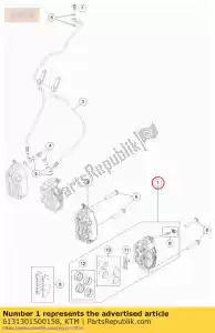 KTM 6131301500158 pinza freno anteriore - senza pastiglie - Il fondo