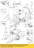 702A06660, Kawasaki, tube-caoutchouc, 6x9x660 zx600r9f kawasaki  zx 600 636 1000 2009 2010 2011 2012 2013 2014 2015 2016 2017 2018 2019 2020, Nouveau