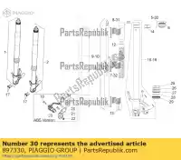 897330, Piaggio Group, wtyczka tulejowa lewa aprilia  dorsoduro zd4sm000, zd4sma00, zd4smc00, zd4smc01 zd4tv000, zd4tv001, zd4tva00, zd4tva01, zd4tvc00,  750 1200 2008 2009 2010 2011 2012 2013 2015 2016, Nowy