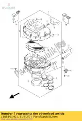 Qui puoi ordinare uscita del tubo da Suzuki , con numero parte 1388101H01: