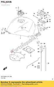 Suzuki 4419115H00 os?ona, zbiornik paliwa - Dół