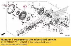 Tutaj możesz zamówić pokrywa sub assy, ?? Fi od Honda , z numerem części 41320MFR670: