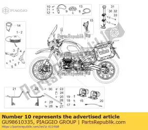 Piaggio Group GU98610335 vite a testa esagonale m6x18 - Il fondo