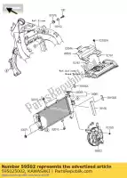 595025002, Kawasaki, fan-assy, ??kit ex650eef kawasaki er-6f 650 2012 2013 2014, Nieuw