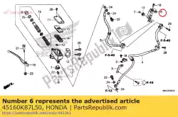 Tutaj możesz zamówić zosta? Komp. B, ks. Przewód hamulcowy od Honda , z numerem części 45160K87L50: