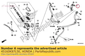 honda 45160K87L50 zosta? komp. b, ks. przewód hamulcowy - Dół