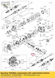 Aquí puede pedir bola conjunta kvf750a7f de Kawasaki , con el número de pieza 592660025: