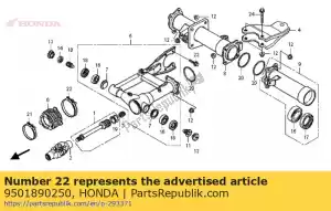 Honda 9501890250 band, air cleaner connect - Bottom side