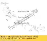 653019, Piaggio Group, vite a testa svasata vespa gt gtv zapm45201 zapm459l zapma3302 zapma39l 125 250 300 2006 2007 2010 2016 2017, Nuovo