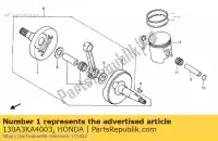 130A3KA4003, Honda, piston annulaire 0,50 honda cr  r cr250r 250 , Nouveau