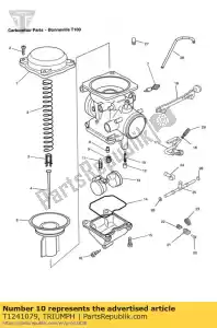 triumph T1241079 kit de tornillo piloto - Lado inferior