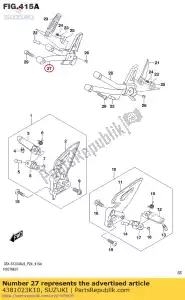 suzuki 4381023K10 support, passager avant droite - La partie au fond