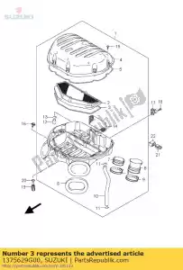 Suzuki 1375629G00 junta, caixa - Lado inferior