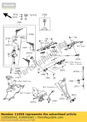 Qui puoi ordinare staffa, blocco sedile zr750laf da Kawasaki , con numero parte 110560564: