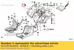 Aqui você pode pedir o ficar, fusível acoplador em Honda , com o número da peça 50328HN2000: