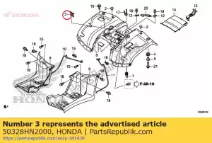 Honda 50328HN2000 ficar, fusível acoplador - Lado inferior