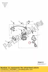 Here you can order the bolt shear m6 x 22 enc from Triumph, with part number T3330327: