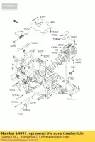 140911347, Kawasaki, capa, fr, upp kawasaki kvf650 prairie 4x4 650 , Novo