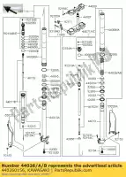 440260156, Kawasaki, widelec przedni spr??ynowy, k = 8,7n kx250 kawasaki kx 250 2011, Nowy