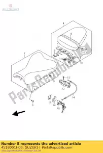 Suzuki 4518001H00 banda assy - Lado inferior