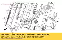 51410KSRJ01, Honda, rurka zewn?trzna honda cr  r cr125r 125 , Nowy