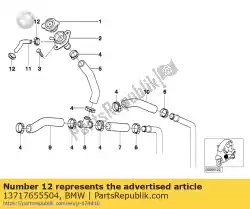 Here you can order the hose clamp from BMW, with part number 13717655504: