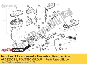 aprilia AP8220341 wsparcie lustra. rh - Prawa strona