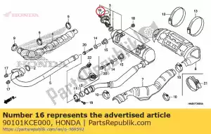 honda 90101KCE000 perno, brida, 6x10 - Lado inferior