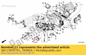 Honda 38117KFE701 colarinho, configuração de chifre - Lado inferior