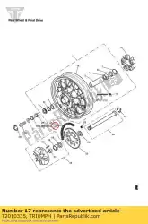 ketting eindaandrijving 116l deed van Triumph, met onderdeel nummer T2010335, bestel je hier online: